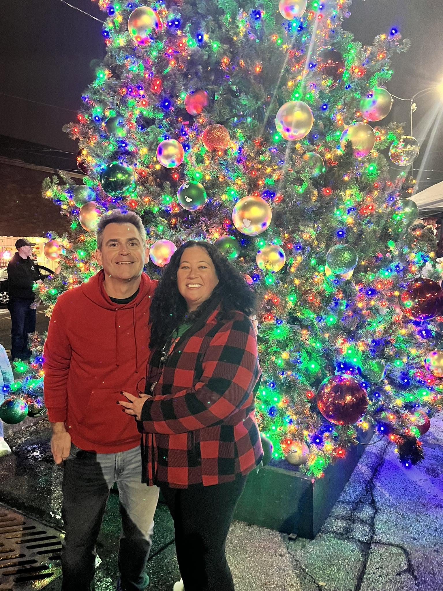Matt Williams and Eva together at Christmas
